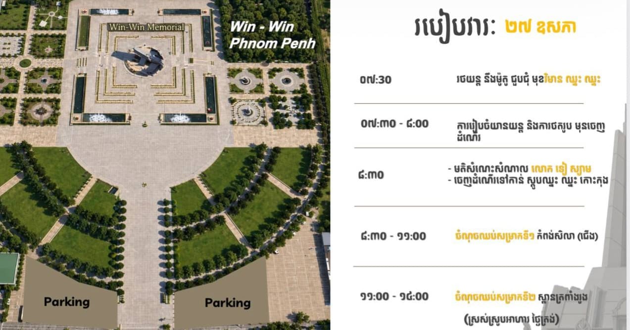 នេះជាកម្មវិធី រថយន្តអស់រ៉ូត និងពិធីព័រណ៍ឡាន្ត អស់រ៉ូត ដើម្បីអបអរវិធីសម្ពោតនៅស្រុកឈ្នះឈ្នះកោះកុង
