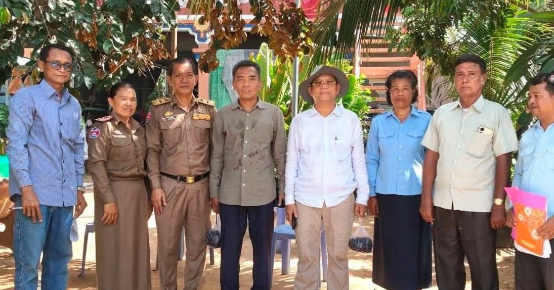 ក្រុមការងារថ្នាក់ខេត្ត និងស្រុកស៊ីធរកណ្តាល ចុះពិនិត្យផ្ទៀងផ្ទាត់ការងារអនាម័យ និងការបញ្ឈប់ការបន្ទោបង់ពាសវាលពាសកាលកម្រិតខ្ពស់ (ODF+) ក្នុងឃុំព្រៃដើមថ្នឹង