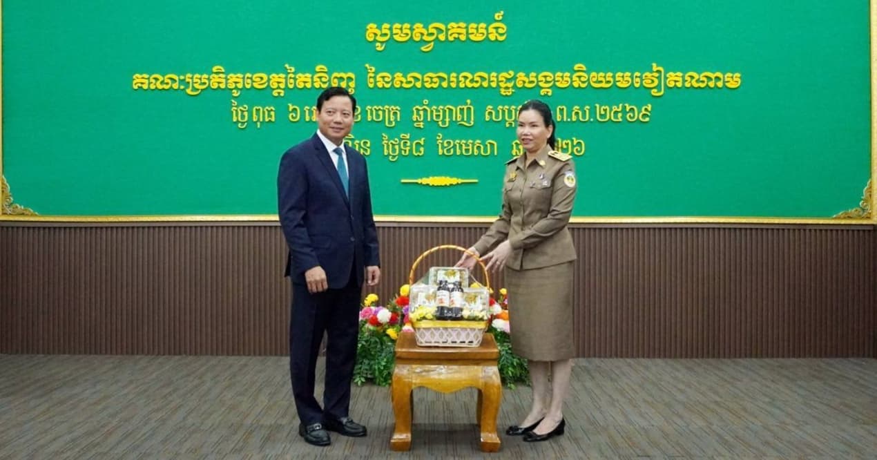 អភិបាលខេត្តប៉ៃលិន ទទួលជួបជាមួយគណៈប្រតិភូខេត្តតៃនិញ ប្រទេសវៀតណាម ក្នុងឱកាសបំពេញទស្សនកិច្ចការងារ និងជូនពរឆ្នាំថ្មីប្រពៃណីជាតិខ្មែរ
